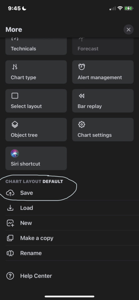 tradingview app save chart
