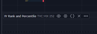 how to change iv rank and percentile settings on tradingview