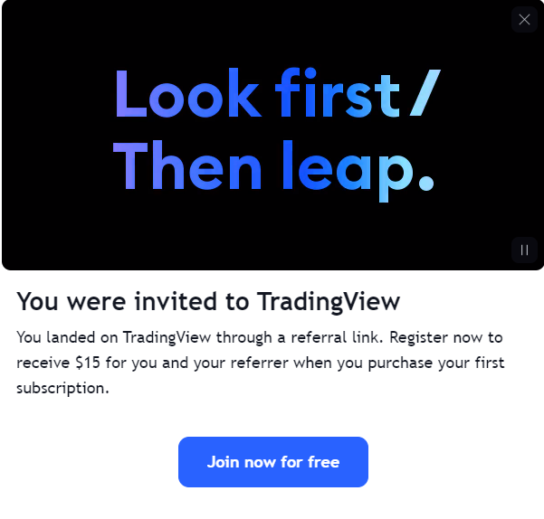 tradingview discount code landing page