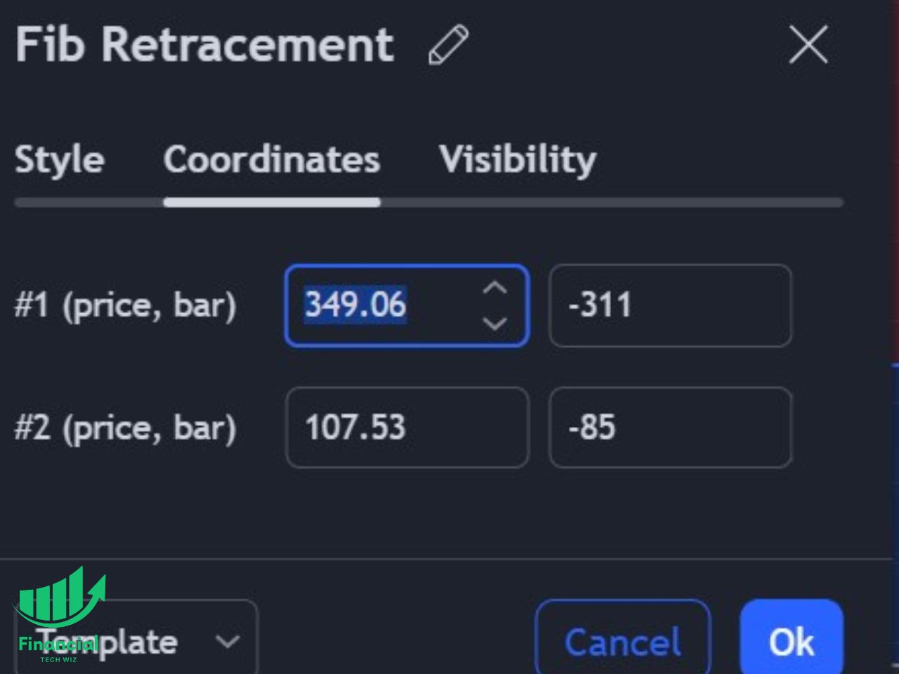 fibonacci retracement settings on tradingview